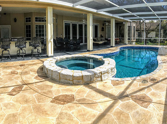 藝術(shù)壓花地坪施工工藝的注意事項